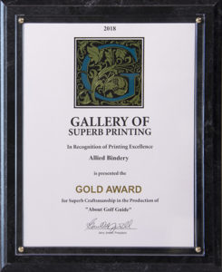 2018 Gallery of Superb Printing Gold Award - About Golf Guide